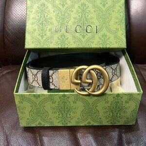 Gucci Double G Reversible Belt Sz 90cm